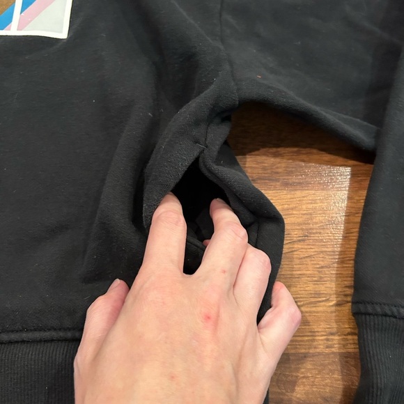 The North Face Women's Pride Rainbow Pullover Hoodie Size Large Black Queer - Picture 3 of 5